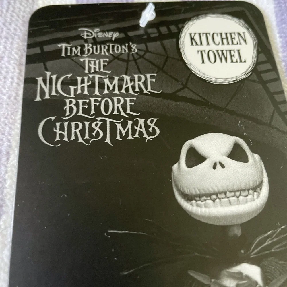 Disney: Nightmare Before Christmas  purple striped Kitchen towel